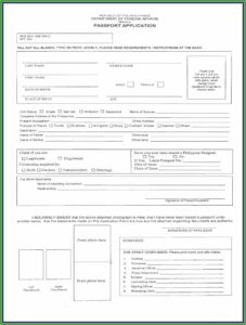 Fiji Immigration Passport Renewal Form