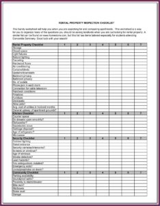 Fleet Vehicle Inspection Checklist Form