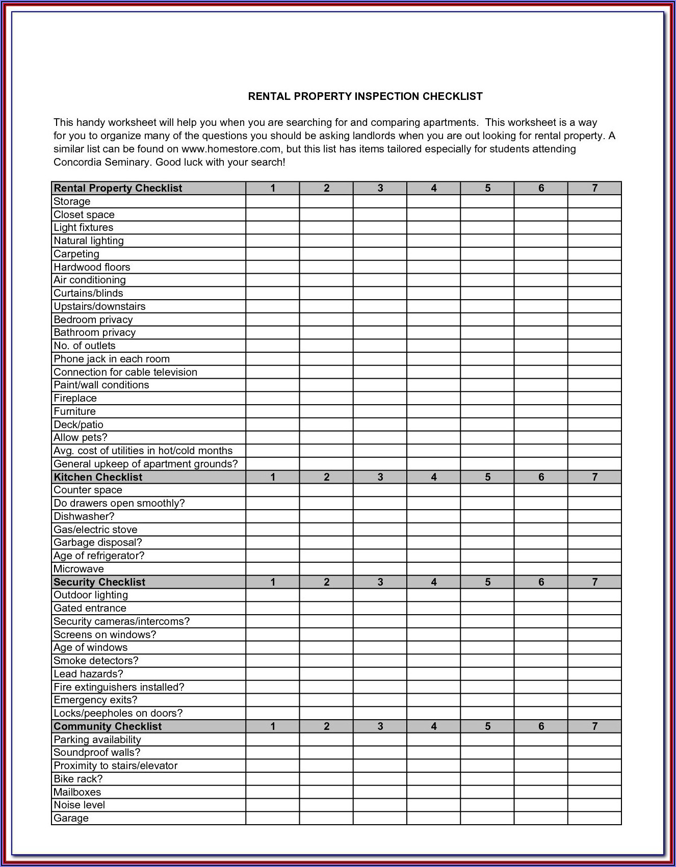 Fleet Vehicle Inspection Checklist Form