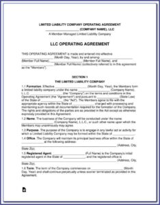 Florida Shareholders Agreement Form