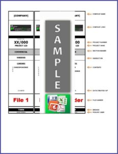 Folder Spine Labels Template