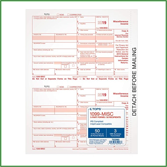 Form 1099 Misc 2018