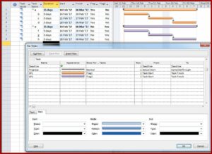 Format For Gantt Chart