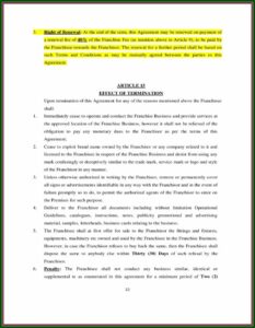 Franchise Disclosure Document Sample