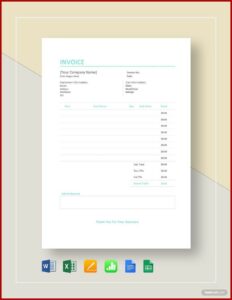 Free Auto Repair Invoice Template Word
