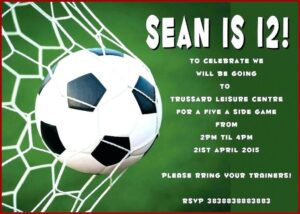 Free Editable Soccer Invitation Templates