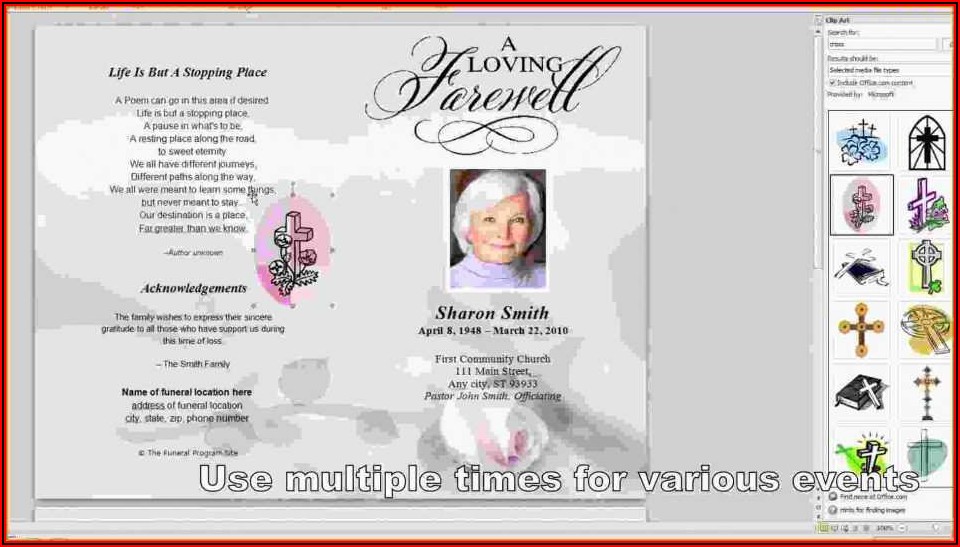Free Funeral Card Templates
