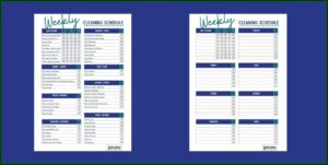 Free Home Cleaning Schedule Template