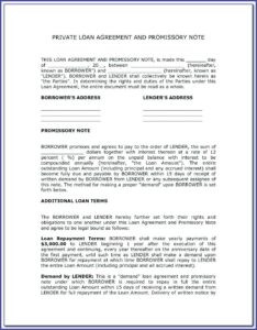 Free Loan Agreement Template Canada