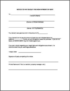 Free Ohio Eviction Notice Template