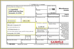Free Printable 1099 Miscellaneous Form