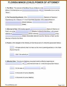 Free Printable Power Of Attorney Forms For Pennsylvania