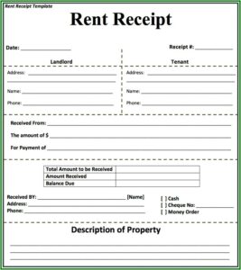 Free Printable Receipt Form