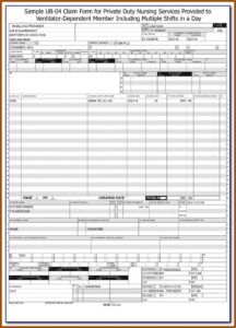 Free Red Ub 04 Form Download
