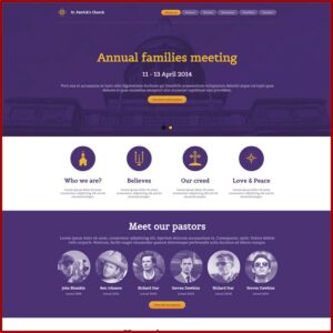 Free Responsive Website Templates For Churches