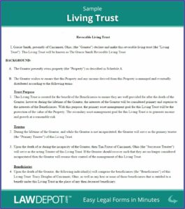 Free Simple Irrevocable Trust Form