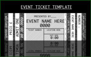 Free Template For Concert Ticket