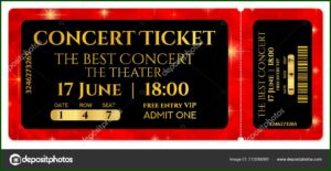 Free Template For Concert Ticket Gift