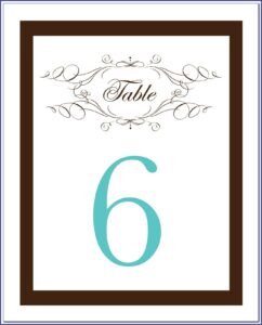 Free Wedding Table Assignment Template