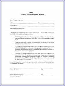 Generic Medical Waiver Form