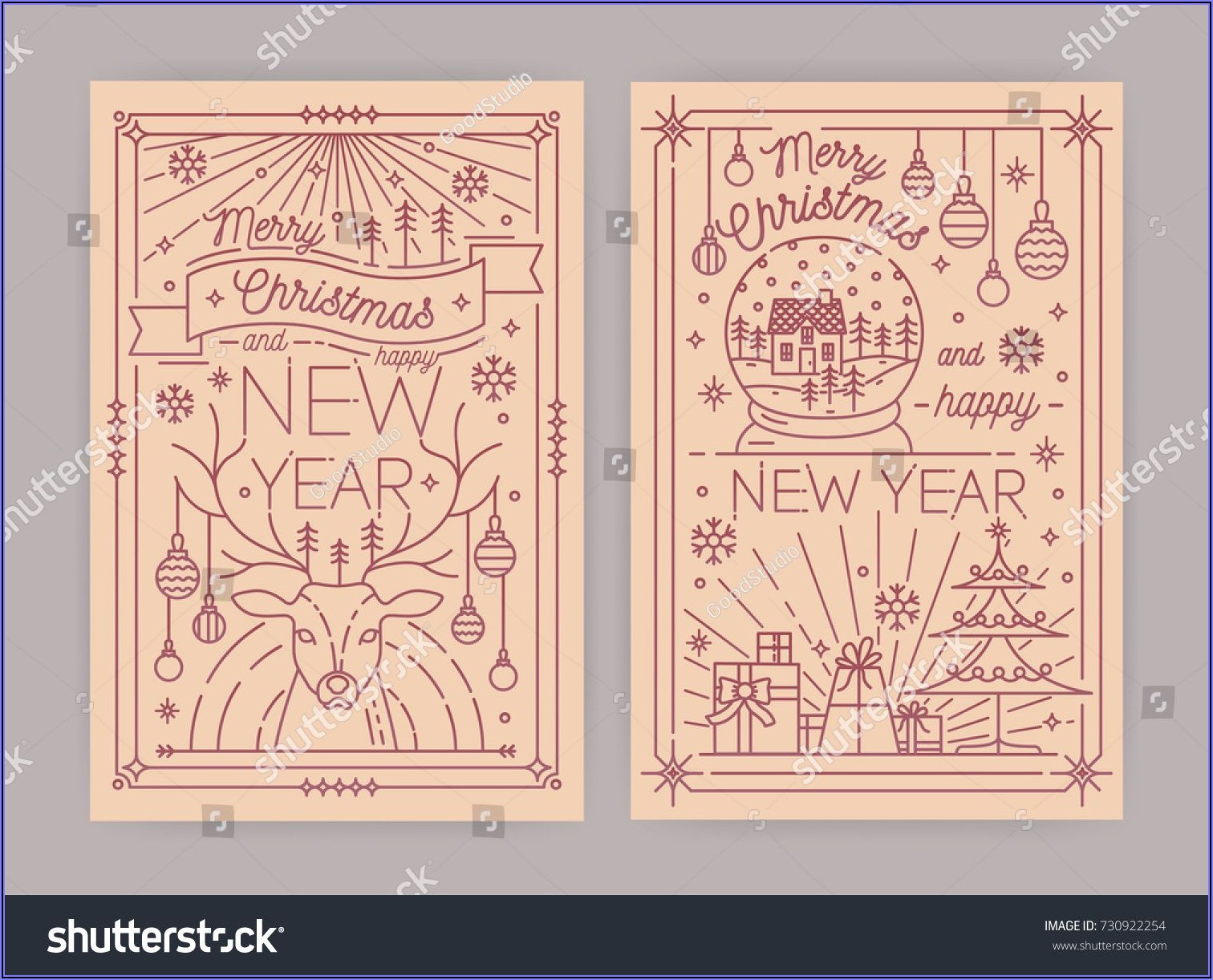Happy New Year Greeting Card Templates