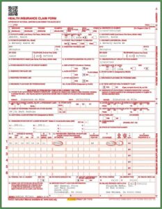 Hcfa 1500 Completed Cms 1500 Form Sample