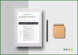 Home Maintenance Checklist Template Word
