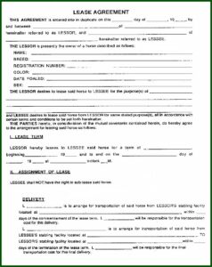 Home Rent Contract Forms