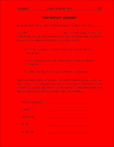 Hr Confidentiality Agreement Sample