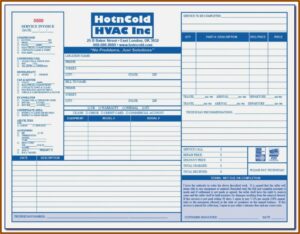 Hvac Forms Templates