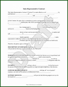 Independent Sales Representative Agreement Template