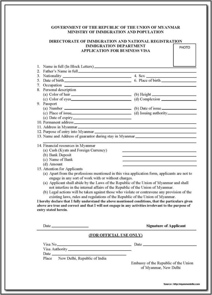 Indian Visa Application For Us Citizens