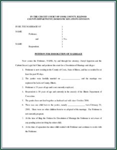 Indiana Legal Separation Papers