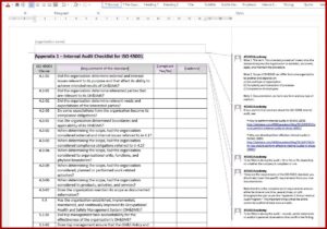 Iso 45001 Internal Audit Report Template