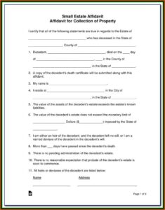 Jackson County Missouri Small Estate Affidavit Form