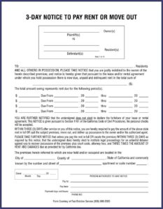Kansas 3 Day Eviction Notice Form