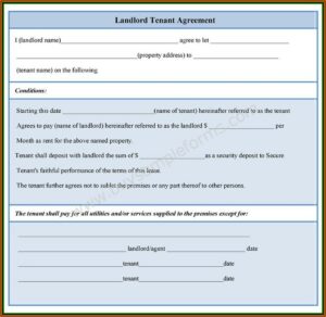 Landlord Tenant Agreement Form South Africa