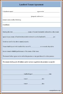 Landlord Tenant Agreement Forms Bc