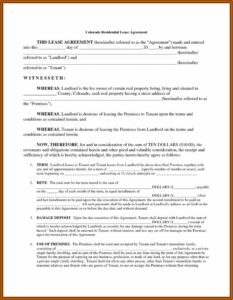 Lease House Application Forms