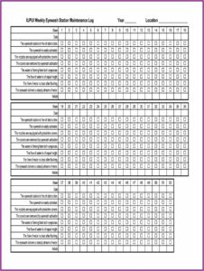 Lockout Tagout Log Sheet