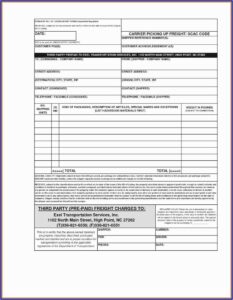 Long Form Bill Of Lading