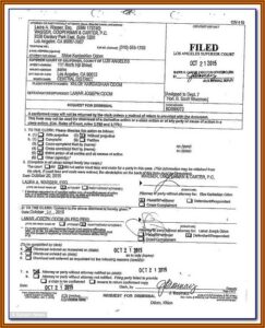 Los Angeles County Divorce Filing