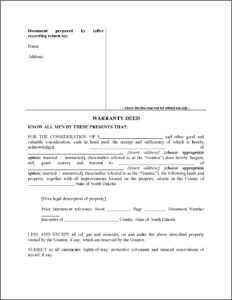 Mineral Deed Form Colorado