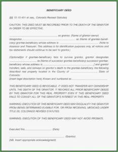 Mineral Deed Transfer Form