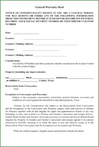 Mineral Rights Deed Form