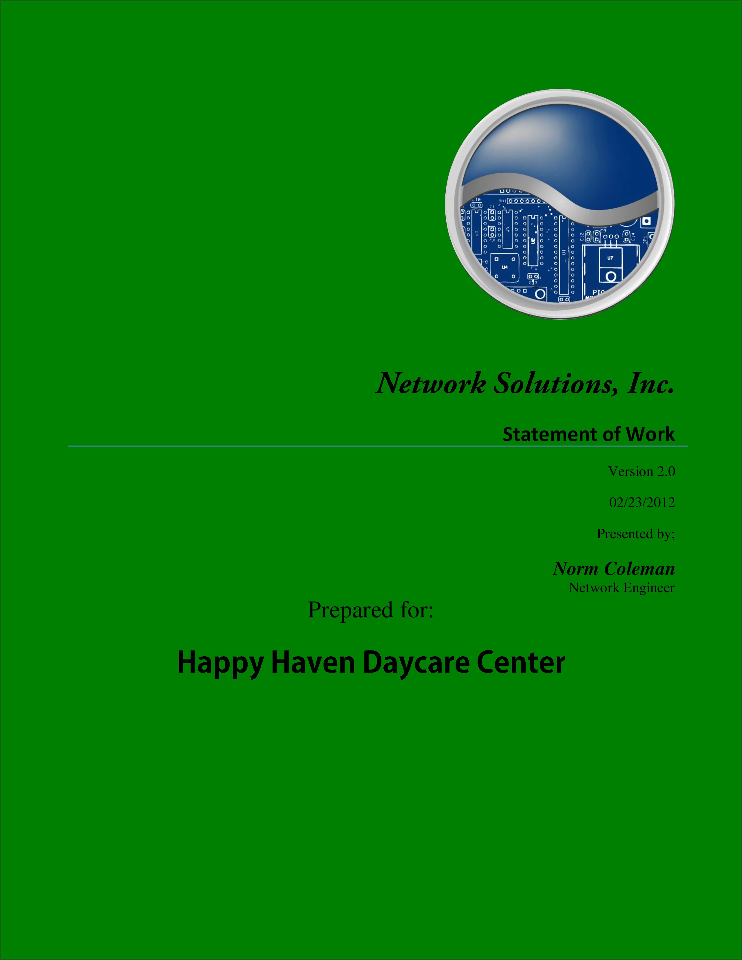 Network Design Proposal Document