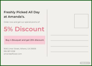 Pages Postcard Template