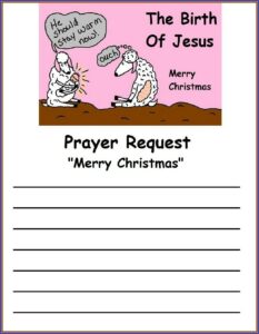Prayer Request Form Template