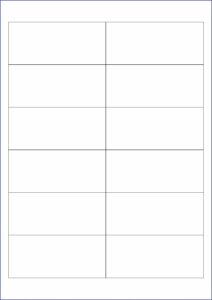 Printer Label Template A4