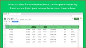 Profit And Loss Statement Template Google Sheets